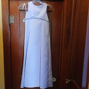 Charming White Sleeveless Kids Dress